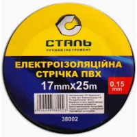 Электроизоляционная лента ПВХ 0,15мм х 17мм х 25м синяя TM Сталь