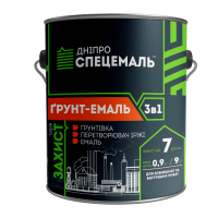 Ґрунт-емаль 3 в 1 антикорозійна зелена 2,5 кг Ґрунт-емаль 3 в 1 антикорозійна зелена 2,5 кг