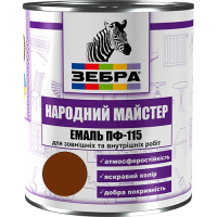 Емаль ПФ-115 ТМ "Народный мастер" 587 боровик сосновий 0,9 кг Емаль ПФ-115 ТМ "Народный мастер" 587 боровик сосновий 0,9 кг