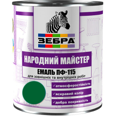 Емаль ПФ-115 ТМ "Народный мастер" 534 зелений горошок 0,9 кг