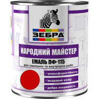 Эмаль ПФ-115 ТМ "Народный мастер" 575 красная калина 2,8 кг