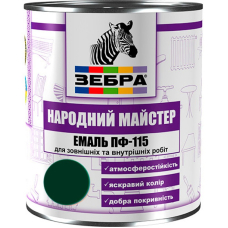 Емаль ПФ-115 ТМ "Народный мастер" 538 зелений мох 2,8 кг