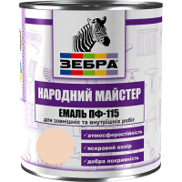 Емаль ПФ-115 ТМ "Народный мастер" 513 пряжене молоко 0,9 кг Емаль ПФ-115 ТМ "Народный мастер" 513 пряжене молоко 0,9 кг