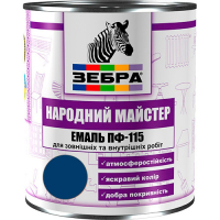 Емаль ПФ-115 ТМ "Народный мастер" 548 синій терен 2,8 кг Емаль ПФ-115 ТМ "Народный мастер" 548 синій терен 2,8 кг