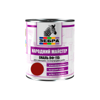 Эмаль ПФ-115 ТМ "Народный мастер" 576 спелая вишня 0,9 кг Эмаль ПФ-115 ТМ "Народный мастер" 576 спелая вишня 0,9 кг