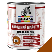 Емаль ПФ-266 ТМ "Народний майстер" 585 лісовий горіх 0,9 кг