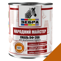 Емаль ПФ-266 ТМ "Народний майстер" 582 золотисте полум’я 2,8 кг
