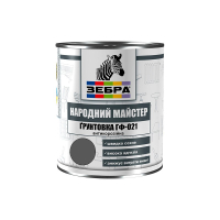Грунт ГФ-021 ТМ "Народный мастер" 518 серое железо 0,9 кг