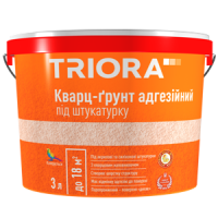 Кварц-грунт адгезионный под штукатурку TRIORA 3л