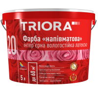 Фарба напівматова інтер’єрна вологостійка латексна ТМ TRIORA №20 5л