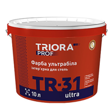 Фарба ультрабіла інтер’єрна для стель TR-31 ultra 10л ТМ TRIORA