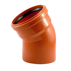 Колено Инсталпласт ПВХ 110×45°