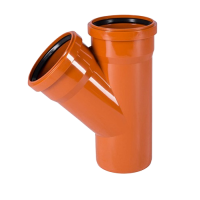 Тройник Ostendorf KG 250/250×45° ПВХ