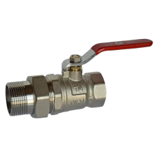 Кран кульовий з американкою Ду 32 (1 1/4") прямий ручка (ASG)