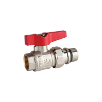 Кран шаровой с американкой Ду 15 (1/2") прямой бабочка (ASG) 