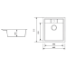 Кухонная мойка Zerix ZS-4651S-13 графитовая