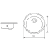 Кухонная мойка Zerix ZS-510R-06 бежевая 