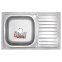 Кухонная мойка накладная Zerix Z8050L-04-160E (Satin)