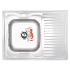 Кухонная мойка накладная Zerix Z8060L-06-160MD (Micro Decor)