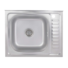 Мойка для кухни накладная Brinex 6050-L Satin 0,6 мм правое крыло