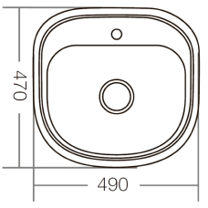 Кухонная мойка накладная Zerix Z4947-08-180D (Decor)