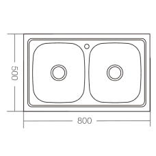 Кухонная мойка накладная Zerix Z8050D-08-180E DOUBLE (Satin) Кухонная мойка накладная Zerix Z8050D-08-180E DOUBLE (Satin)