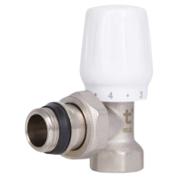 Кран радіаторний SD Plus SD228W15 1/2" ВЗ кутовий з антипротіканням