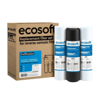 Комплект картриджів Ecosoft 1-2-3 для фільтрів зворотного осмосу