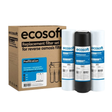 Комплект картриджей Ecosoft 1-2-3 для фильтров обратного осмоса 