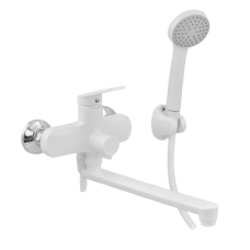 Смеситель для ванны Plamix Lucas-006 EURO SET White 
