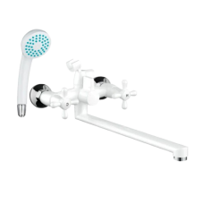 Смеситель для ванны Plamix Sirius-140 White 