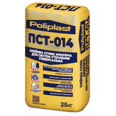 Клей для приклейки и армировки универсальный ПСТ- 014 POLIPLAST (25кг)