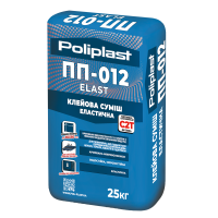 Клей для плитки эластичный ПП-012 ELAST серый POLIPLAST 25 кг Клей для плитки эластичный ПП-012 ELAST серый POLIPLAST 25 кг