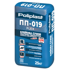 Клей для плитки эластичный ПП-019 FLEX POLIPLAST 25 кг