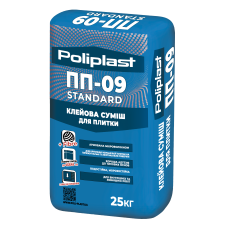 Клей для плитки ПП-09 STANDARD POLIPLAST 25 кг       