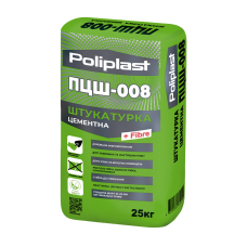 Штукатурка цементная ПЦШ-008 POLIPLAST 25 кг
