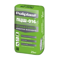 Штукатурка фасадная ПЦШ-016-М POLIPLAST серая 25 кг