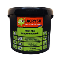 Клей ПВА модифицированный прозрачный 9 кг ТМ LACRYSIL Клей ПВА модифицированный прозрачный 9 кг ТМ LACRYSIL