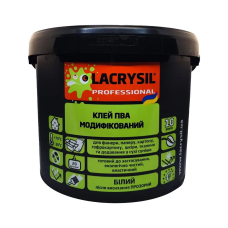 Клей ПВА модифицированный прозрачный 9 кг ТМ LACRYSIL