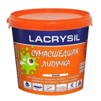 Водостойкий строительный клей "Сумасшедшая липучка" 1,2 кг ведро ТМ LACRYSIL