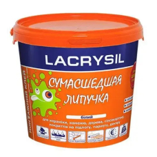 Водостойкий строительный клей "Сумасшедшая липучка" 1,2 кг ведро ТМ LACRYSIL