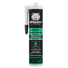 Герметик силиконовый универсальный GRIZZLY adhesive 280 мл коричневый