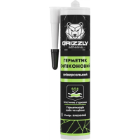 Герметик силіконовий універсальний GRIZZLY adhesive 280 мл прозорий