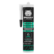 Герметик силиконовый универсальный GRIZZLY adhesive 280 мл серый
