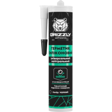 Герметик силиконовый универсальный GRIZZLY adhesive 280 мл черный
