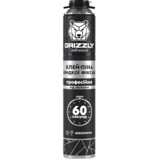 Клей - пена профессиональная "60 секунд" всесезонная ТМ GRIZZLY