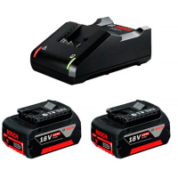 Набір Bosch GAL 18V-40 + 2 акумулятори Bosch GBA 18V 4.0 Ah