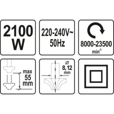 Фрезерный станок 2100 Вт YATO YT-82380