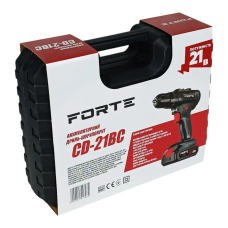 Акумуляторний дриль-шурупокрут Forte CD-21BC 