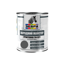 Грунт ГФ-021 TM ZEBRA 11 матовий червоно-коричневий 2,8 кг